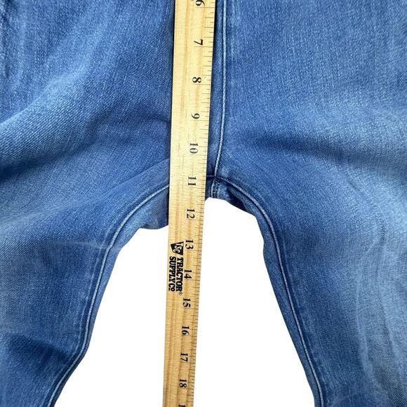Frame Flounce Jeans Side Zip High Rise  FSZ415 Delavan Blue SZ 28 - Picture 8 of 11